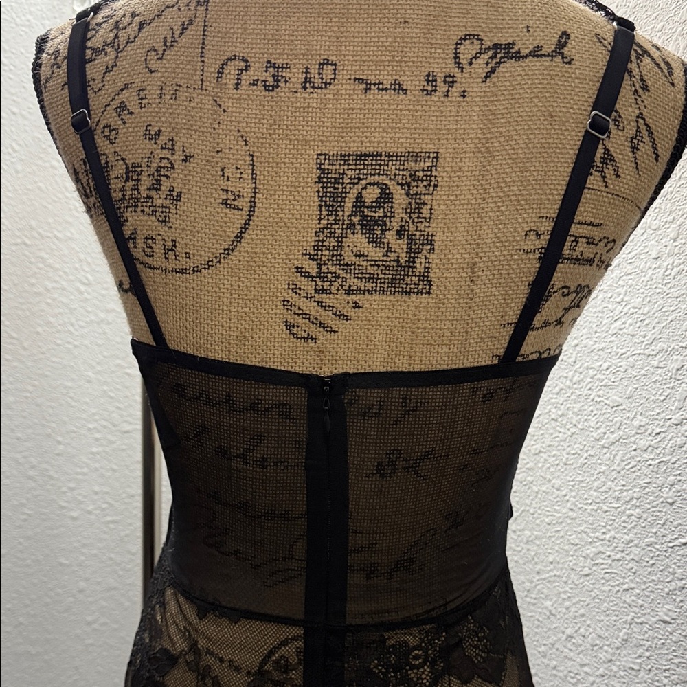Victoria's Secret Black Lace Chemise - Picture 3 of 8